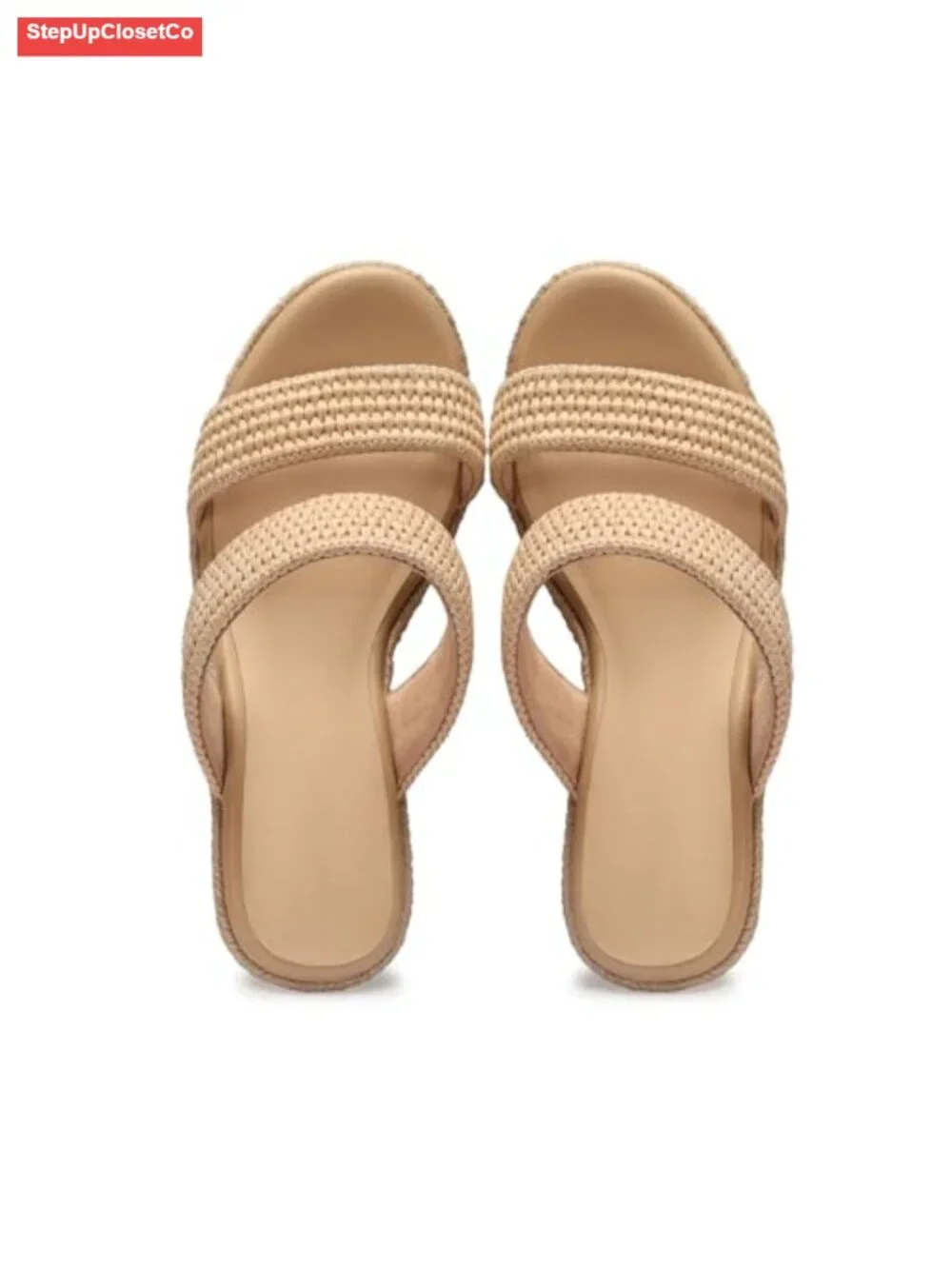 Wedge Sandals Espadrilles Slip On Open Toe Platform Summer Shoes Casual Fashion